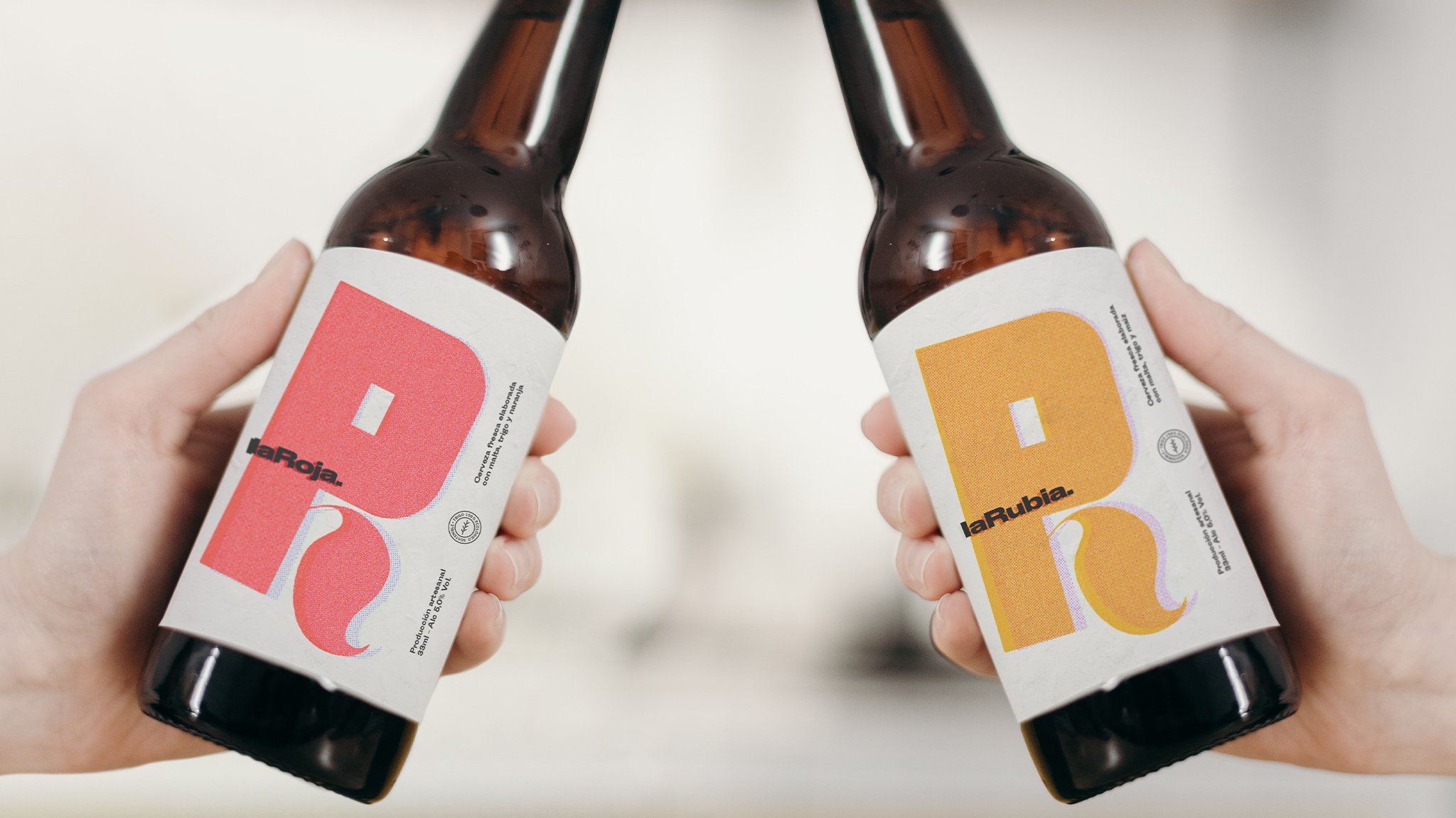 lar个性化的啤酒排版标签设计