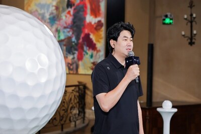 迪桑特（中国）有限公司高尔夫事业部总经理元钟喆先生为开幕仪式致辞
