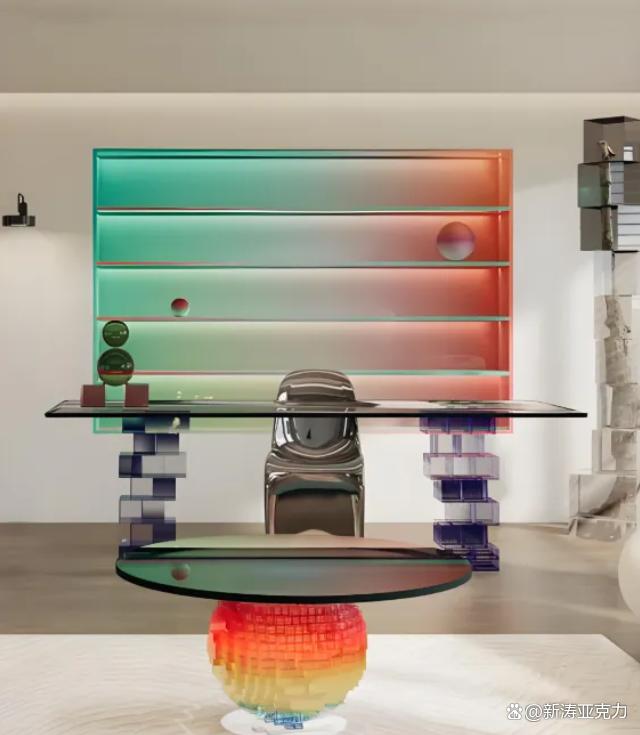 “光影+色彩”交响,新涛亚克力助力商业空间秒变艺术秀场!